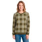 Petite Emily Daniels Long Sleeve Pullover Hacci Sweater - Olive - image 1