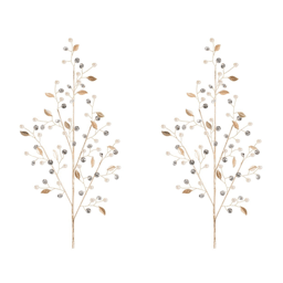 Melrose Elegant Pearl & Jewel Bead Spray - Set of 2