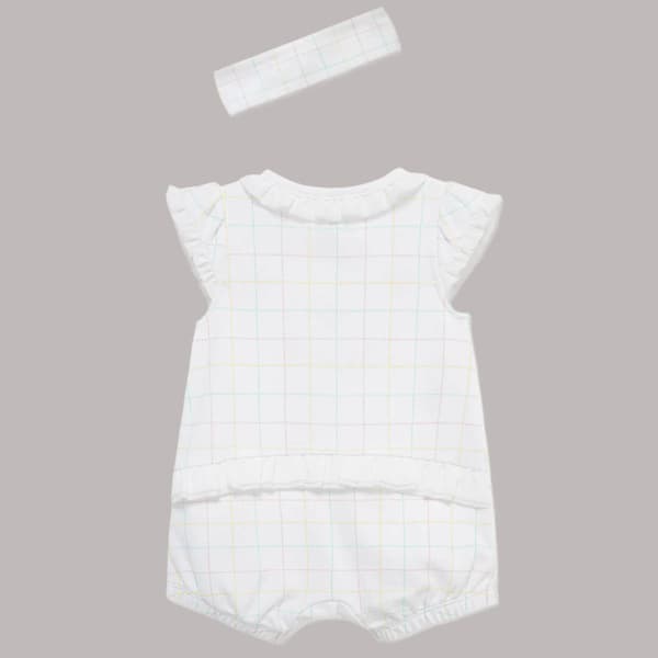 Baby Girl (3-12M) Little Me Strawberry Print Romer W/ Headband