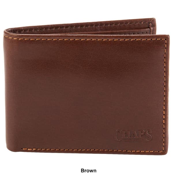 Mens Chaps Buff Oily Traveler Wallet