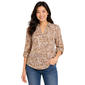 Juniors A. Byer Cheetah Portifino Button Up Blouse - image 1