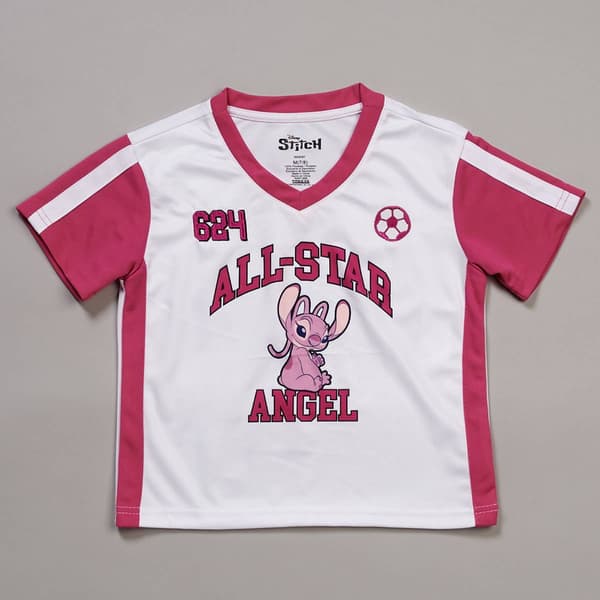 Girls (7-16) Disney Mesh Angel Soccer Jersey - image 