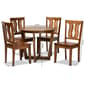 Baxton Studio Elodia Walnut Brown Finished Wood 5pc. Dining Set - image 9