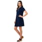 Womens MSK Short Sleeve O-Ring Zip Shift Dress - image 4