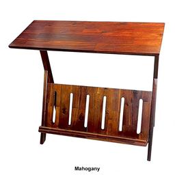 Casual Contemporary Living Acacia K End Table w/ Display Rack