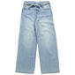 Girls (7-16) Blue Spice Drapey Denim w/ Belt Wide Leg Jeans - image 1