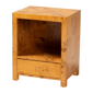 bali & pari Camira Modern Real Burl Wood 1-Drawer Nightstand - image 1