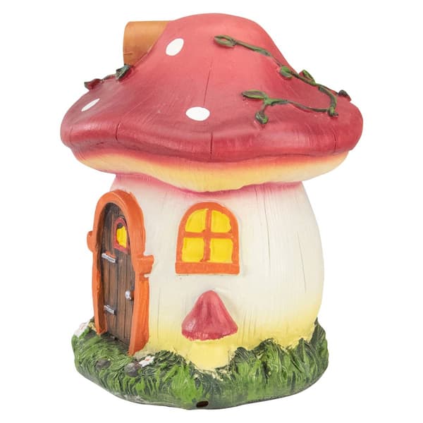 Northlight Seasonal Mushroom House Outdoor Garden Statue