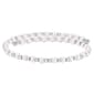 Athra Fine Silver Plated Pink Pearl & Crystal Coil Bracelet - image 1
