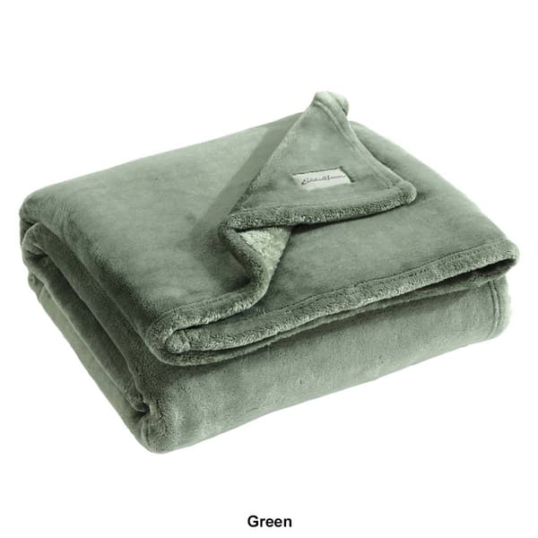 Eddie Bauer Ultra Lux Plush Solid Plush-Fleece Throw