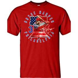 Mens Philadelphia Phillies Bryce Harper Liberty Bell Tee