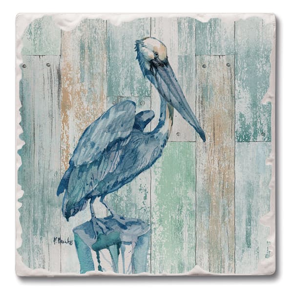 Thirstystone 4pk. 4.25in. Arianna Pelican Square Coasters Set - image 