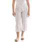 Plus Size Zac & Rachel Stripe Linen Capris - image 1