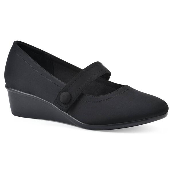 Womens Cliffs by White Mountain Brightly Wedge Flats - image 