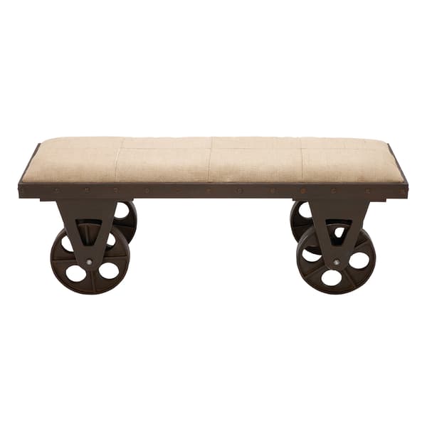 9th & Pike&#40;R&#41; Industrial Wood and Metal Vintage Bench Cart