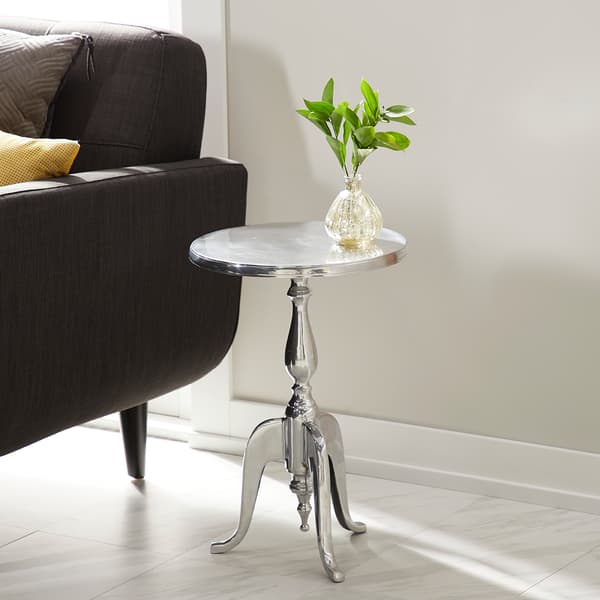9th & Pike&#174; Aluminum Antique Inspired Accent Table