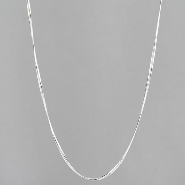 Design Collection Silver Plated Magic Chain Necklace - image 