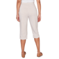 Womens Alfred Dunner Classics_S6 Stretch Stripe Clamdigger Capri - image 2