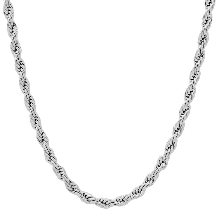 Mens Gentlemens Classics(tm) Stainless Steel Rope Chain Necklace