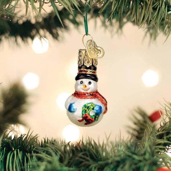 Old World Christmas Mini Snowman Ornament - image 