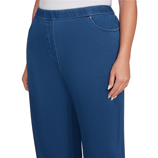 Plus Size Alfred Dunner Sunset Canyon Denim Short Length Pants
