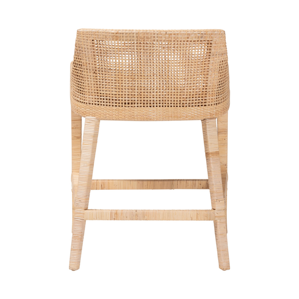 bali & pari Beata Natural Rattan Counter Stool