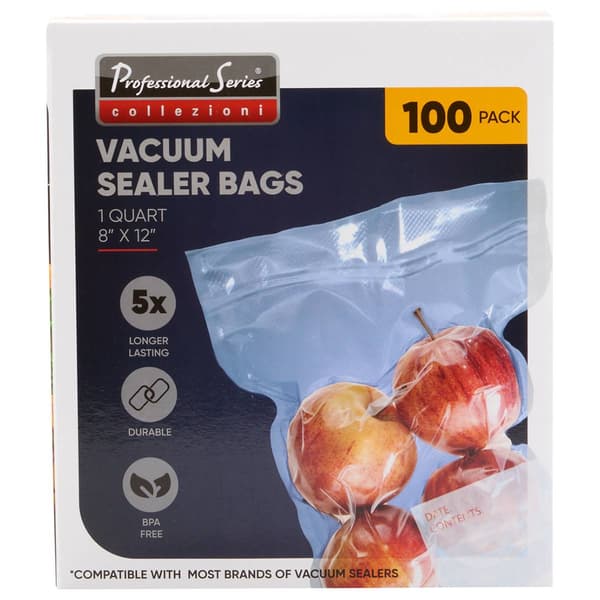 Professional Series 100pk. 8x12 Food Vacuum Bags - image 