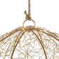 Northlight Seasonal 12in. Lighted Gold LED Wire Ball D&#233;cor - image 3