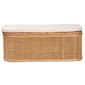 bali & pari Ishana Bohemian Natural Rattan Storage Bench - image 3