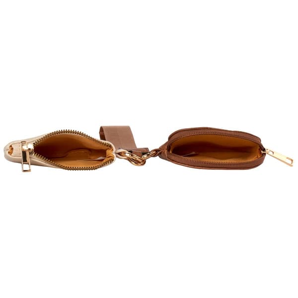 Womens DS Fashion 2 Piece Cardcase With Wristlet - Bone/Cognac