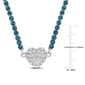 Sophia B Blue Topaz & Created White Sapphire Collar Necklace - image 3