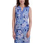 Womens Stella Parker Sleeveless Tropical Leaf UPF Midi Dress - image 5