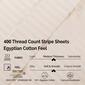 Superior 400 Thread Count Deep Pocket Egyptian Cotton Sheet Set - image 4