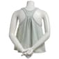 Juniors No Comment Striped Linen Flowy Double Strap Tank Top - image 2