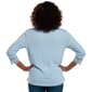 Womens Thomas & Olivia 3/4 Sleeve Keyhole Lace Accent Blouse - image 2