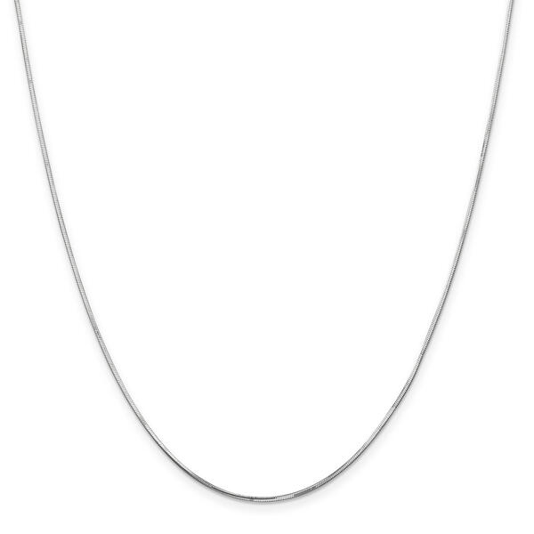 Gold Classics&#40;tm&#41; 1.20mm. 14k White Octagonal Snake Necklace - image 