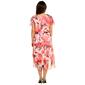 Plus Size Ellen Weaver Chiffon Floral High Low Hem Dress- Painter - image 3