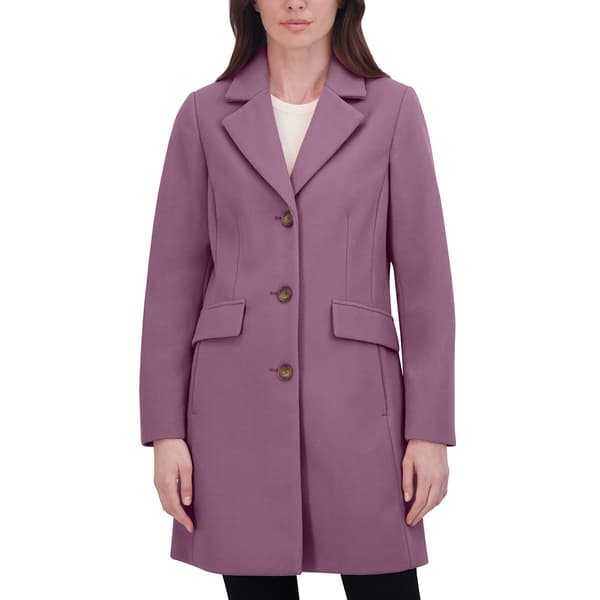 Petite Laundry by Shelli Segal Single Breasted Faux Wool Coat
