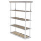9th & Pike® Farmhouse Brown Wooden Shelving Unit - image 4