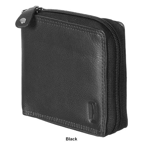 Mens Club Rochelier Winston Zip-Around Leather Billfold Wallet