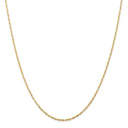 Gold Classics™ 1.5mm. Diamond Cut Extra-Light Rope Anklet