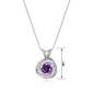 Forever Facets Amethyst Love Knot Necklace - image 1