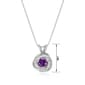 Forever Facets Amethyst Love Knot Necklace - image 1