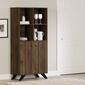 South Shore Flam Natural Walnut Kitchen Buffet - image 2