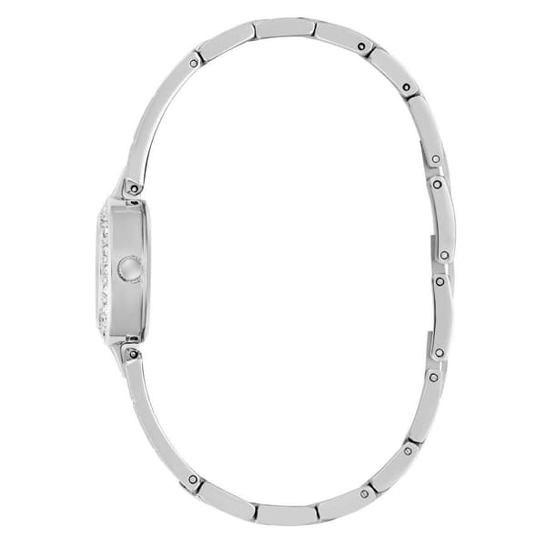 Womens Guess Silver Sunray Dial Glitz Analog Watch - GW1016L1