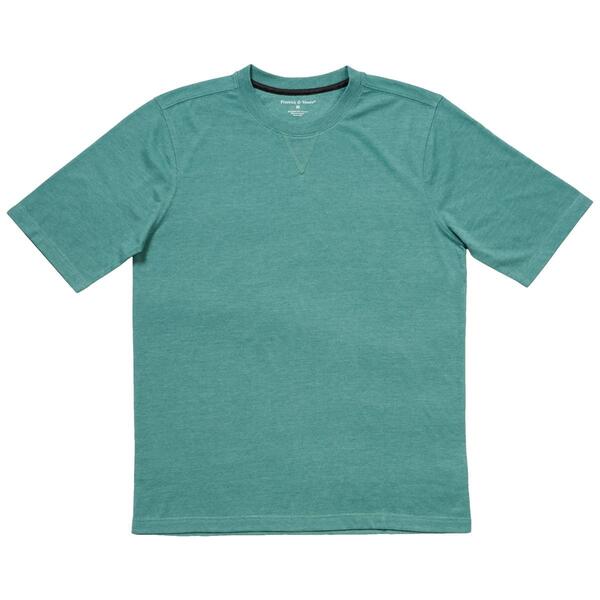 Mens Preswick & Moore Faux Suede Short Sleeve Pajama T-Shirt - image 