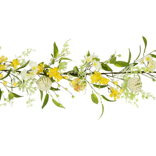 Northlight Seasonal Artificial Berry & Thistle Spring Garland