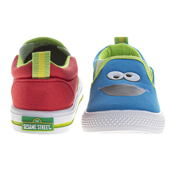 Toddler Unisex Sesame Street® Cookie & Elmo Slip On Sneakers