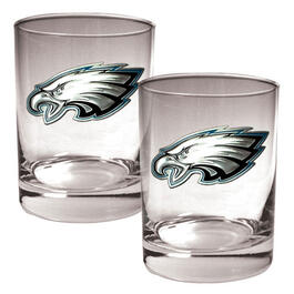NFL Philadelphia Eagles 2pc. 14oz. Rocks Glass Set