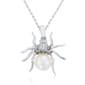 Gemstone Classics&#40;tm&#41; Sterling Silver Pearl Spider Pendant - image 1